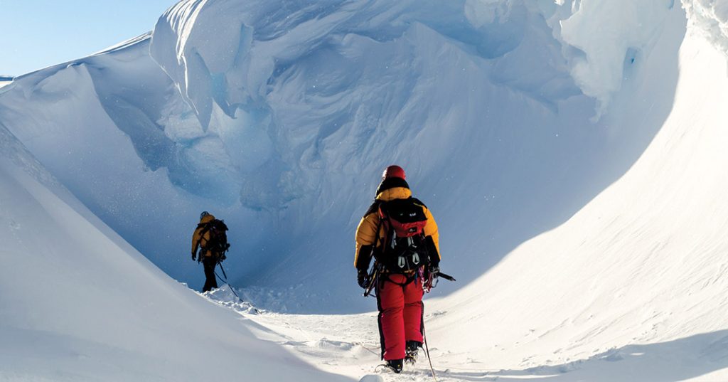 antarctica mountain trek