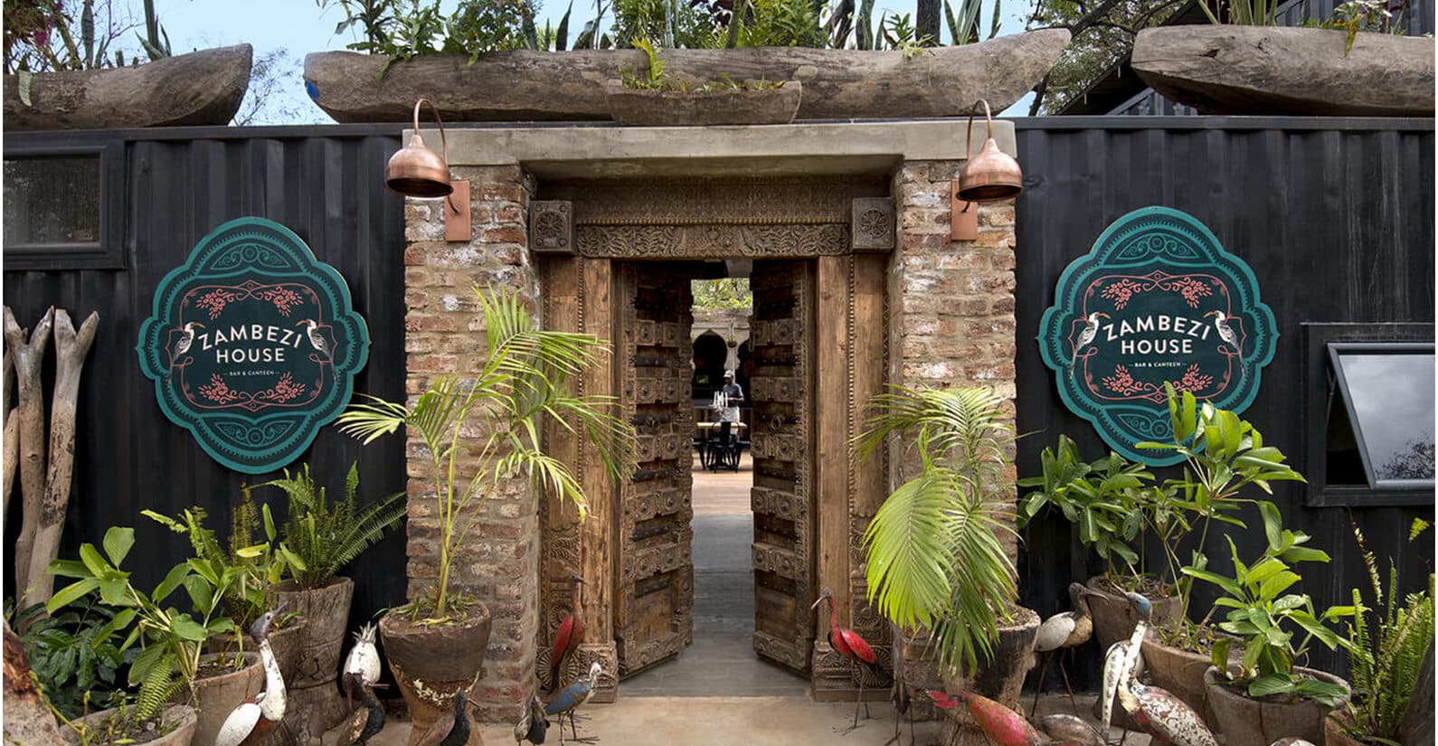 The entrance to Zambezi House.