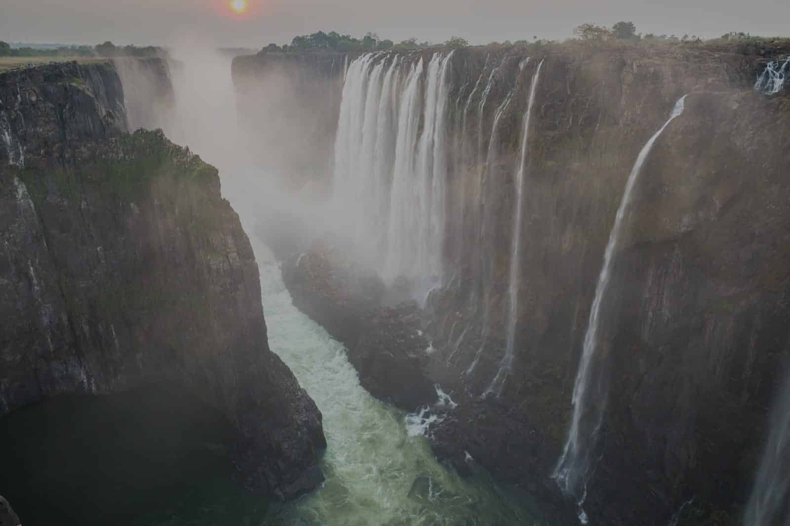 botswana safari waterfalls