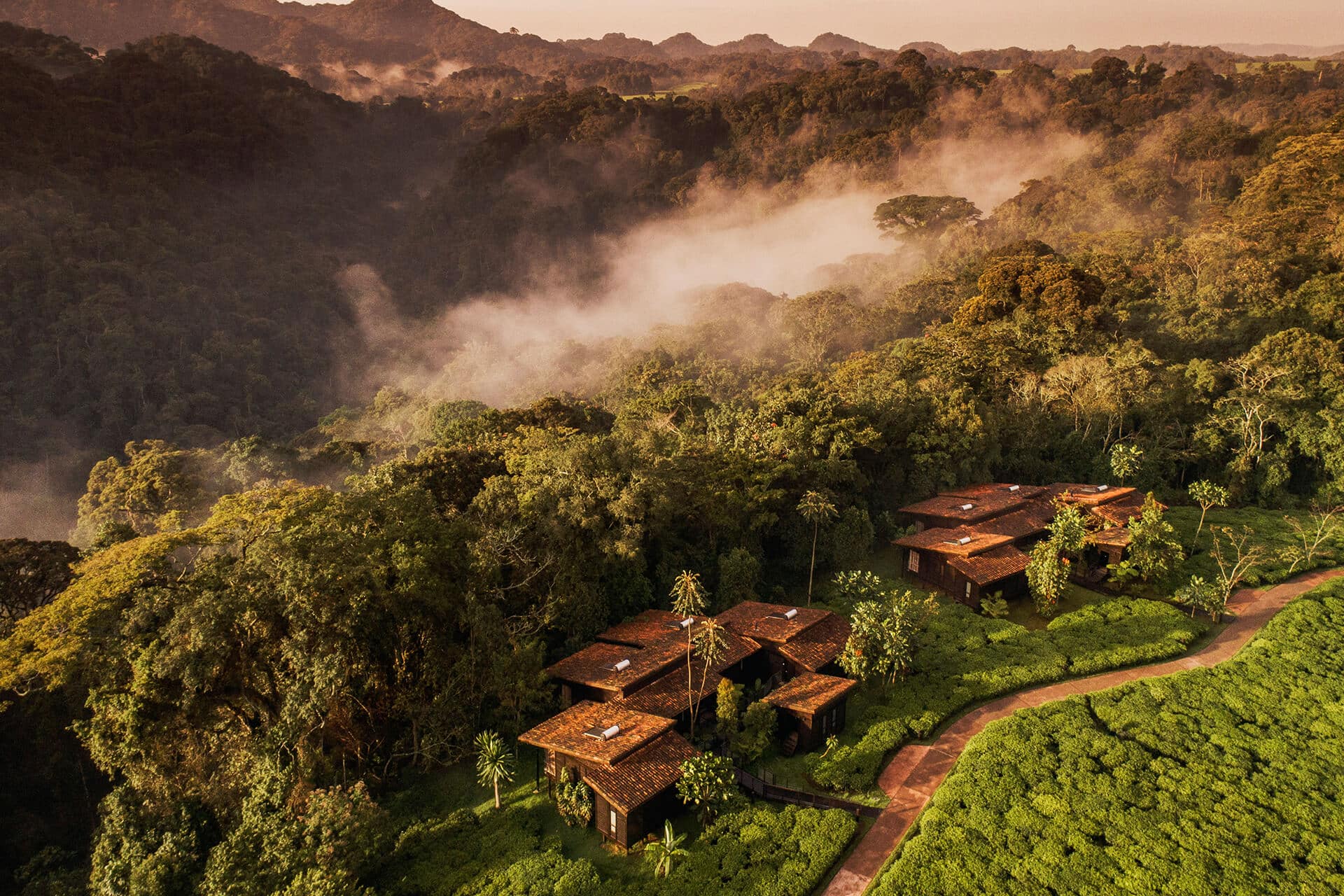 Aerial view of One&Only Nyungwe House