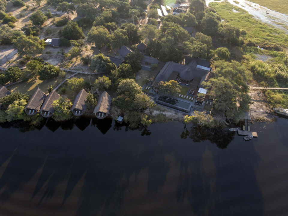 Chobe Water Villa Aerial Shot