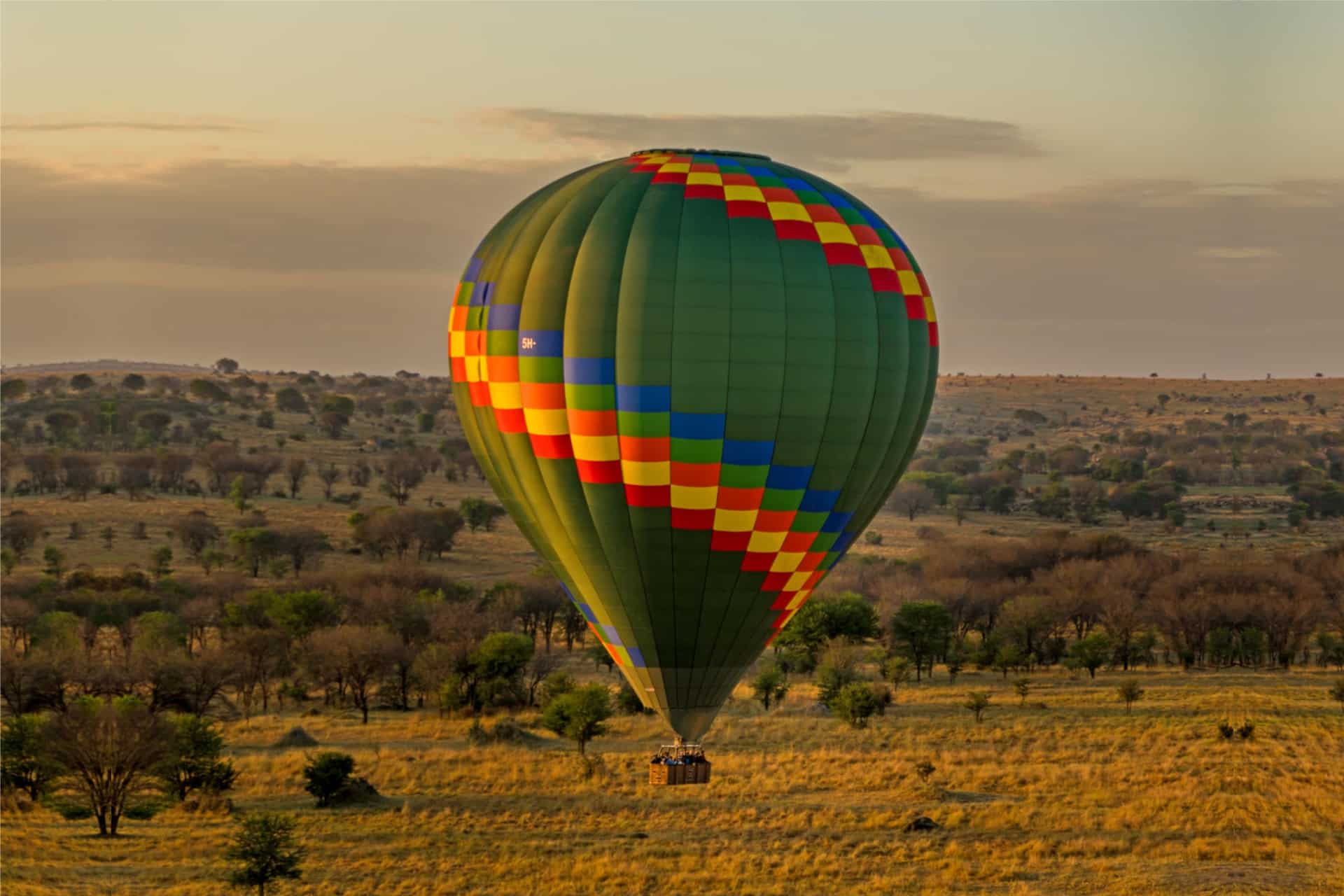 Sunrise hot air balloon safari at Lemala Kuria Hills