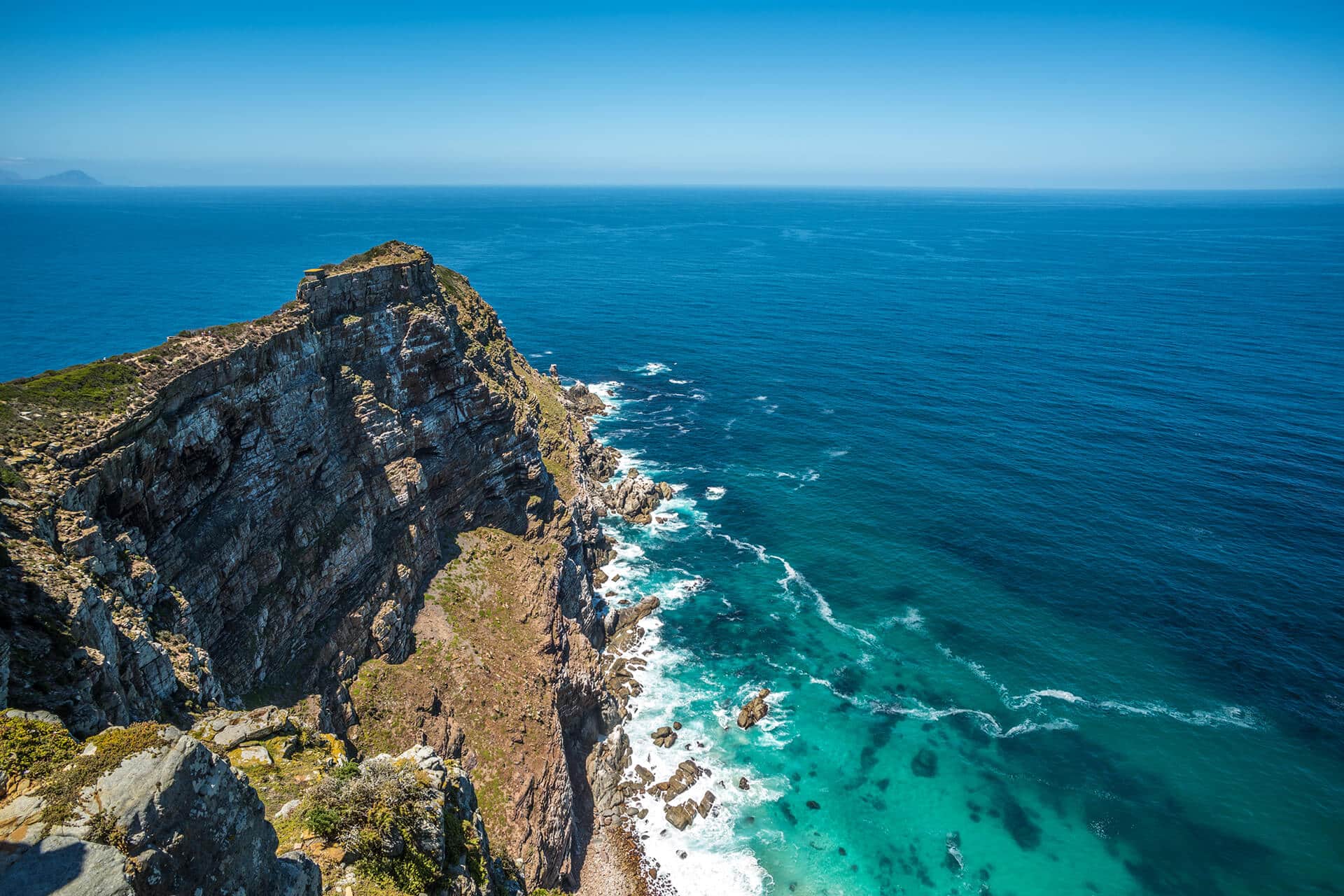 Aerial view of Cape Point Nature Reserve near Cape Town, South Africa
