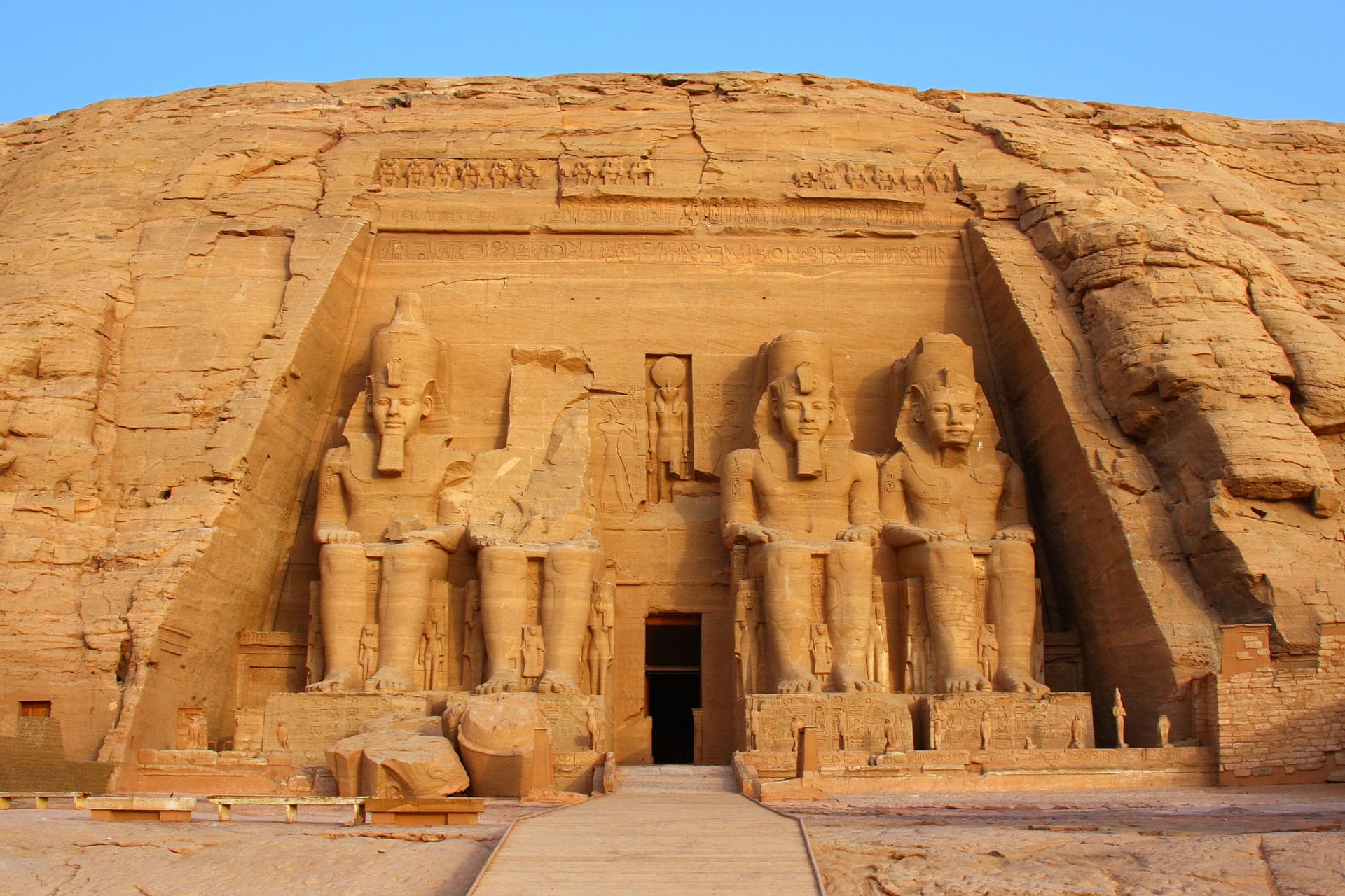 The Abu Simbel temples built by the great pharaoh Rameses II – one of the top attractions in Egypt.