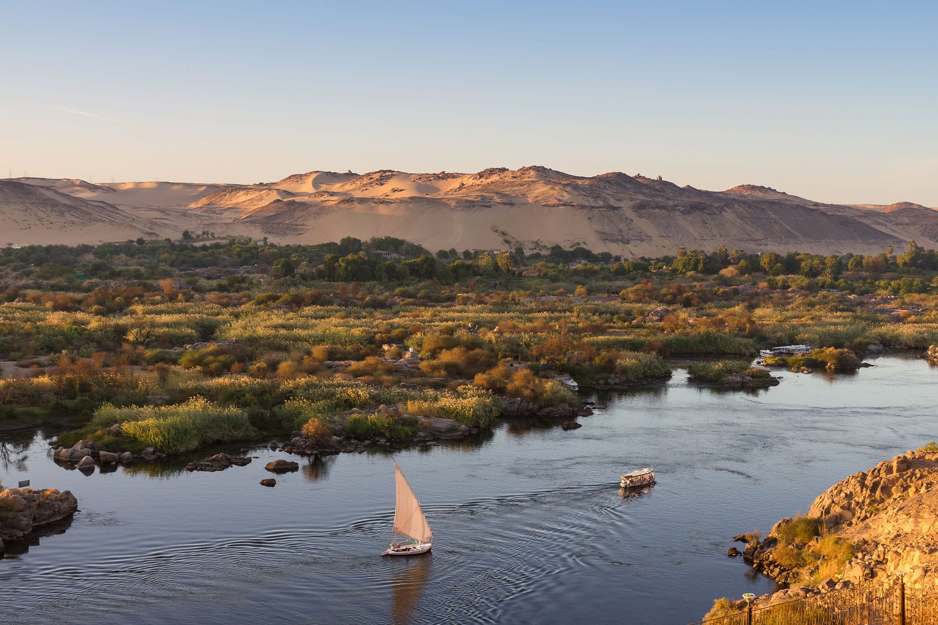 The Nile River – one of the top attractions in Egypt.