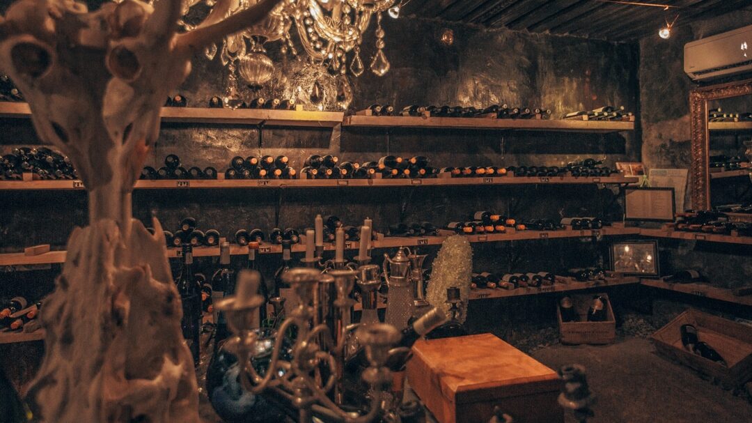 Underground wine cellar