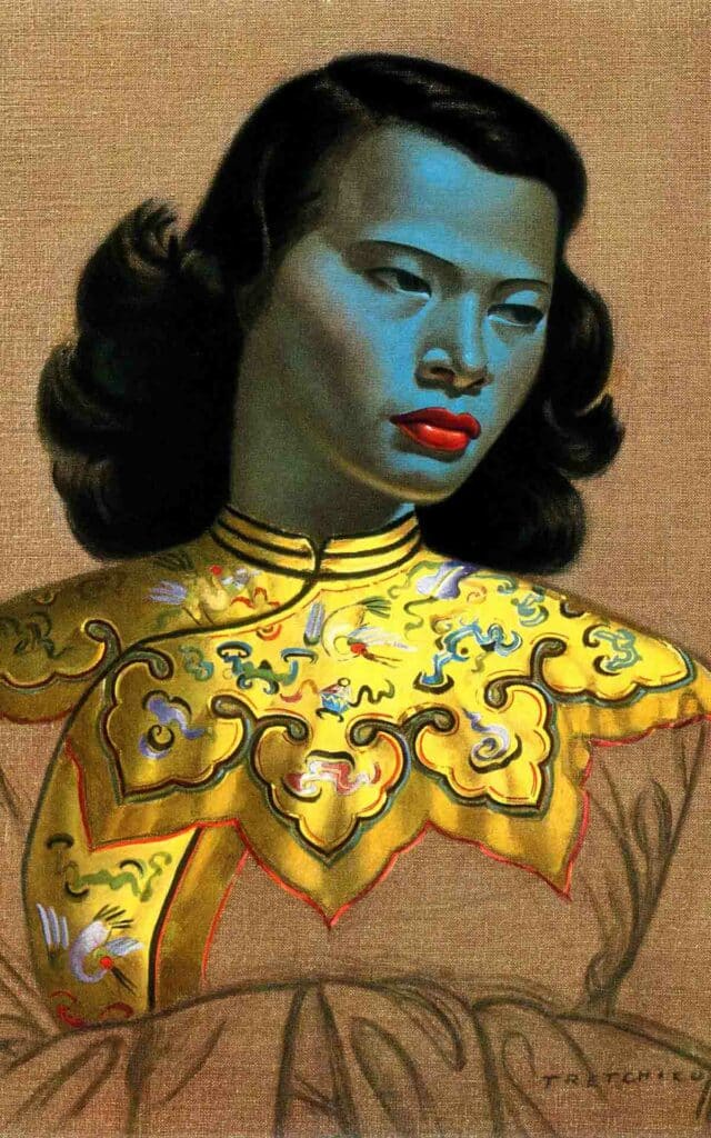 Vladimir Tretchikoff's "Chinese Girl" at Delaire Graff – one of the top art galleries in Cape Town.