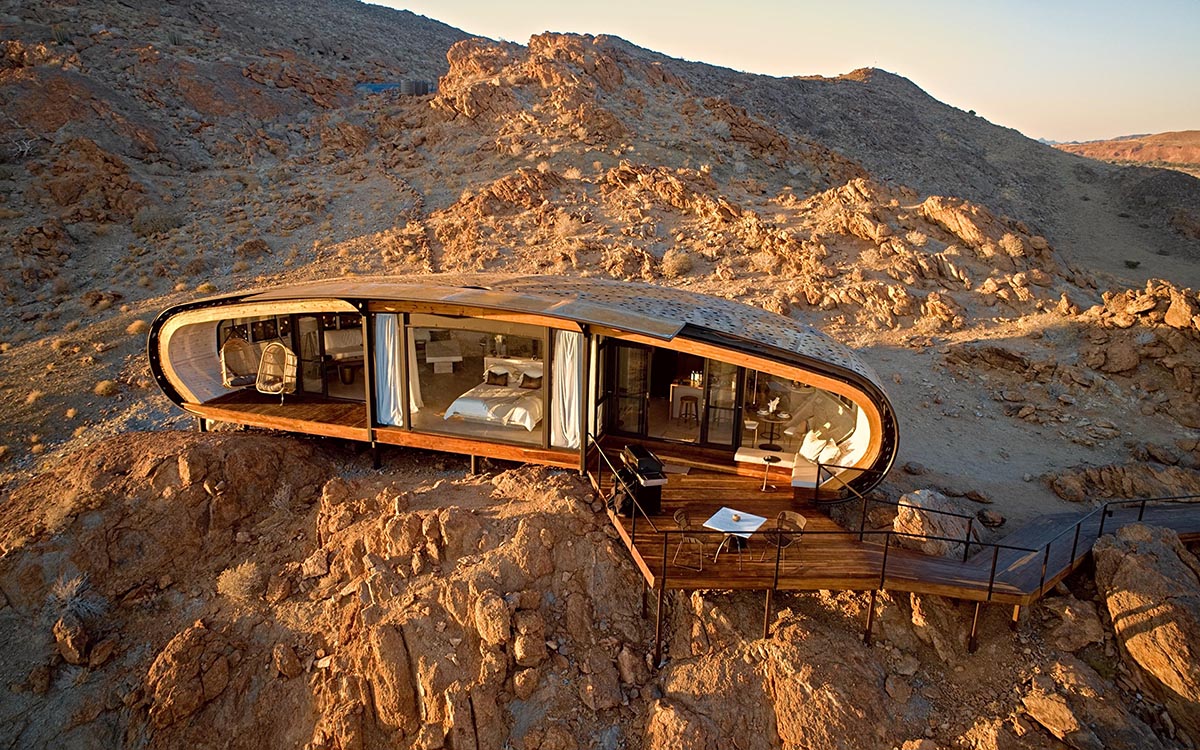 The Desert Whisper in all its glory in the Namib Desert - one of the top villas in Africa.