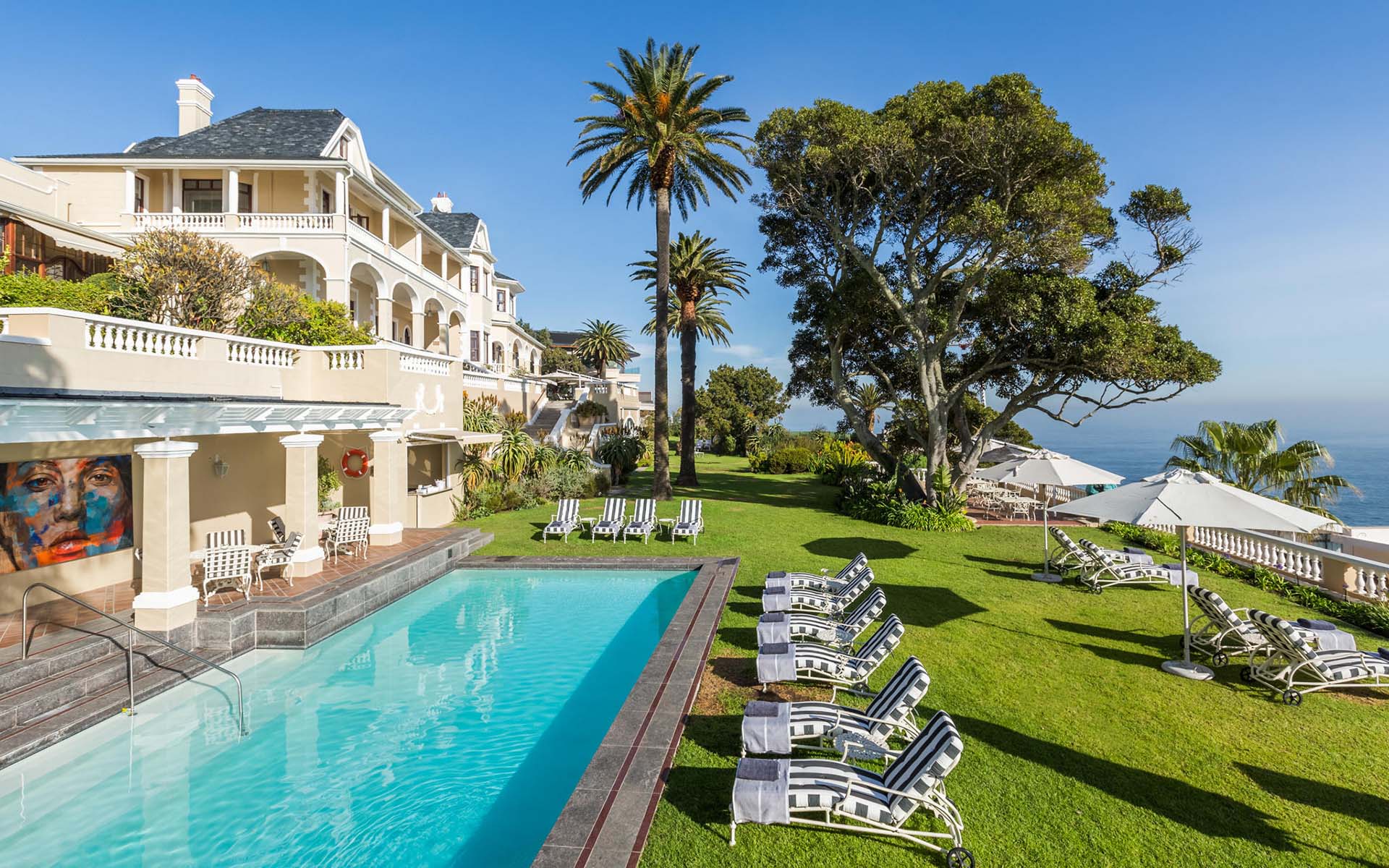 Ellerman House pool and ocean views, part of Ker & Downey Africa’s best Africa safaris of 2022.