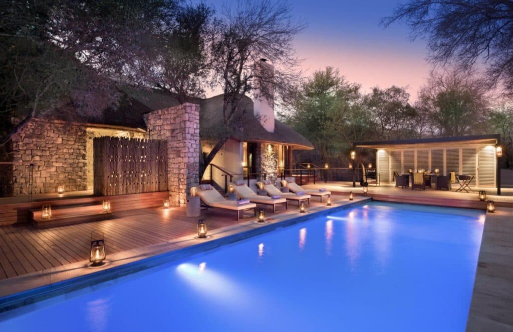 Morukuru Owner’s House heated pool in Madikwe Game Reserve with Ker & Downey Africa