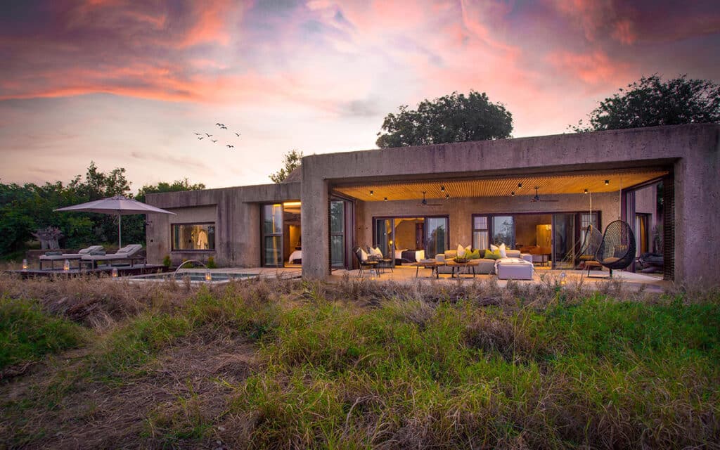 Amber villa exterior on a private safari in South Africa with Ker & Downey Africa