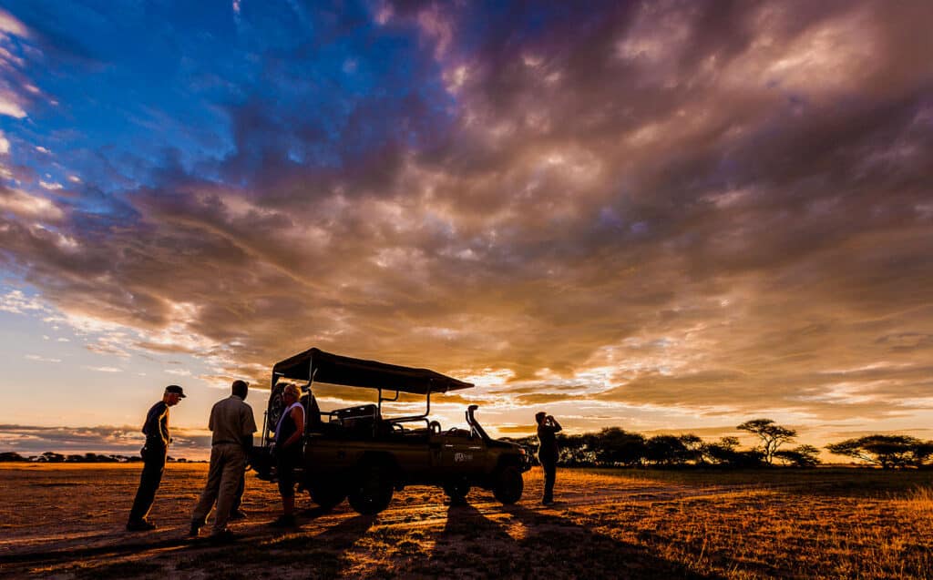 Sunset game drive at Nxai Pan with Ker & Downey Africa