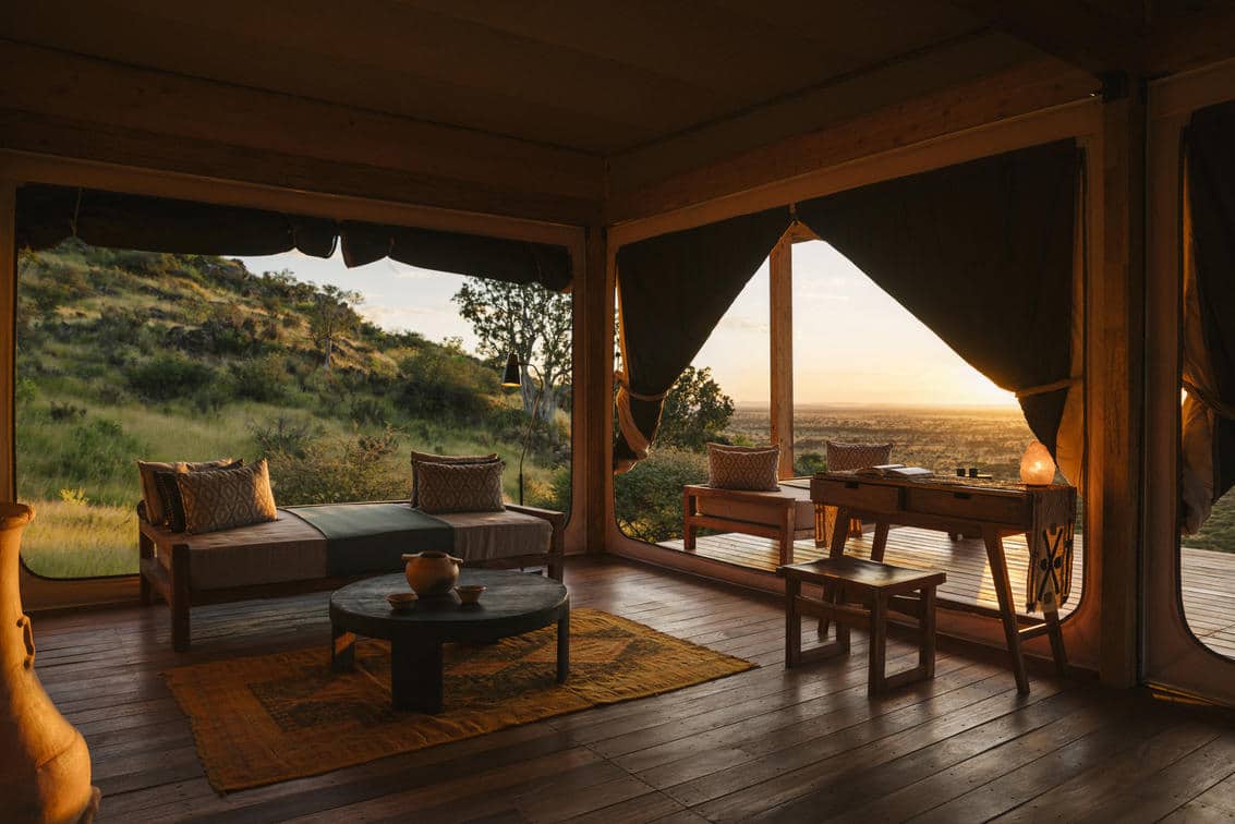 Tented suite at Habitas Namibia
