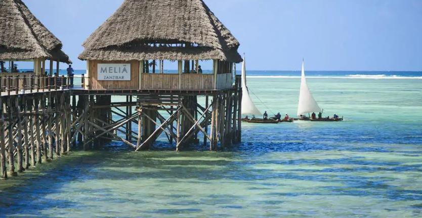 The jetty restaurant at Melia Zanzibar with Ker & Downey Africa