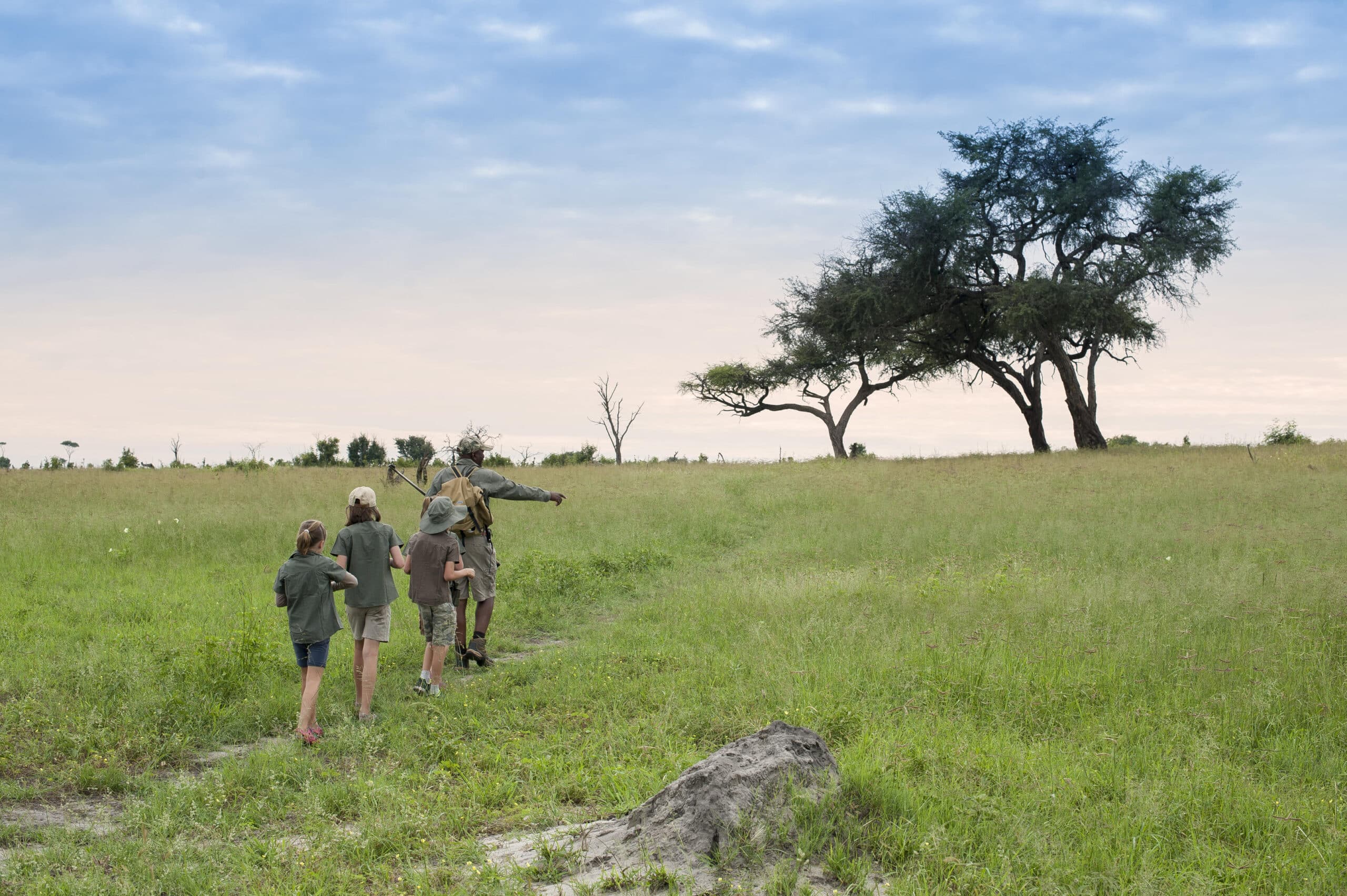 childrens with guide walking safari long weekends safari