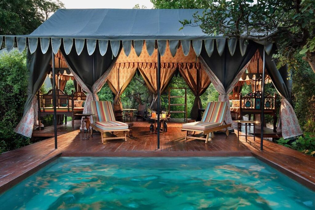 Duke’s Camp in the Okavango Delta offers the discerning traveler a wild safari experience in one of Africa’s most iconic destinations.