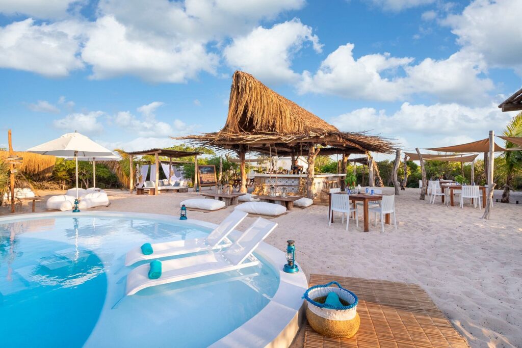 Azura Benguerra is located on a private island within the Bazaruto Archipelago Marine National Park and offers the discerning guest a luxurious, yet rustic island getaway.