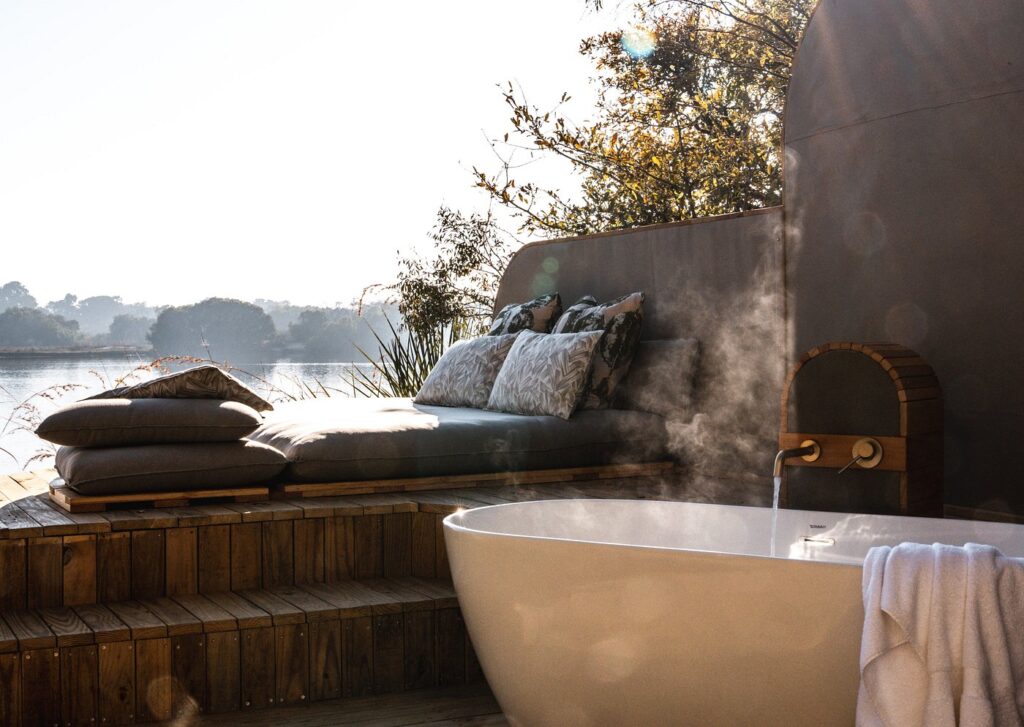 A member of Zambezi Crescent Collection, Victoria Falls River Lodge is the first private lodge to be constructed within Zambezi National Park.