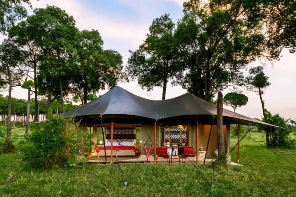 Angama Safari Camp - guest tent - front