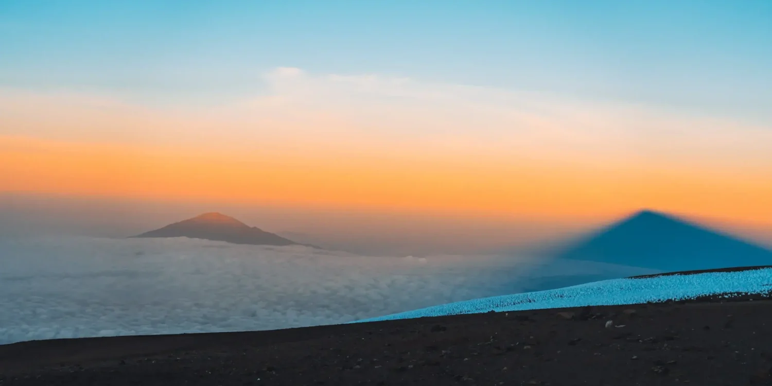 Sunrise from the top of Mount Kilimanjaro