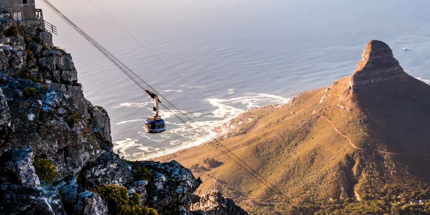 Top December Safari Destinations – Scenic Cable Ride Over Cape Town, South Africa