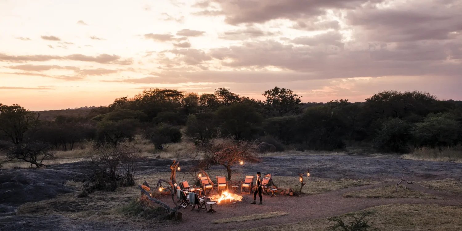Top December Safari Destinations – Sunset Fireside in Tanzania’s Southern Serengeti